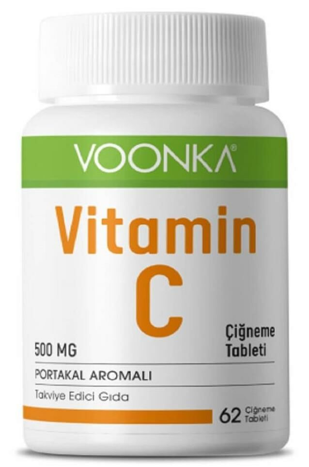 Voonka Vitamin C Çiğneme 60 Tablet | Portakal Aromalı