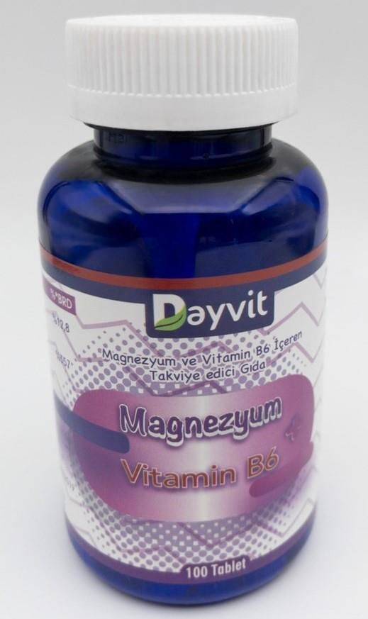 Dayvit Magnesium with Vitamin B6 100 Tablet