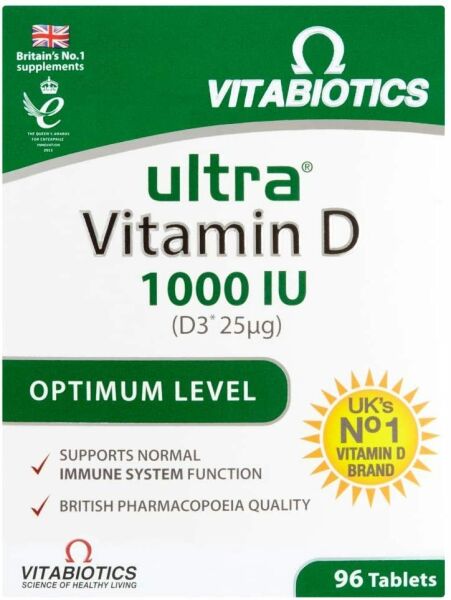 Vitabiotics Ultra Vitamin D 1000IU 96 Tablet