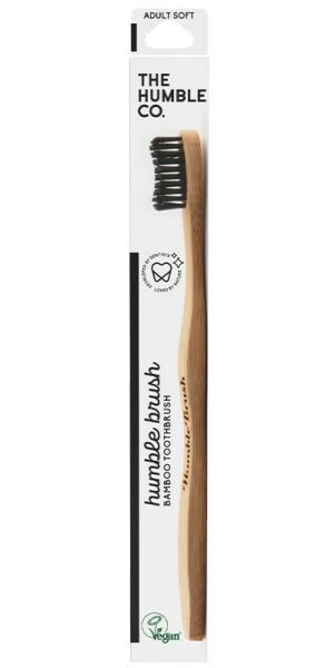 Humble Brush Adult Soft Bambu Diş Fırçası | Siyah