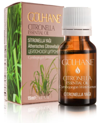 Gülhane Citronella Essential Oil 15ml | Citronella Yağı