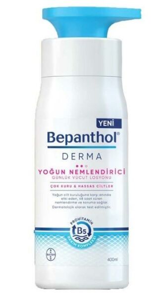 Bepanthol Derma Yoğun Nemlendirici Vücut Losyonu 400ml | Çok Kuru ve Hassas Ciltler