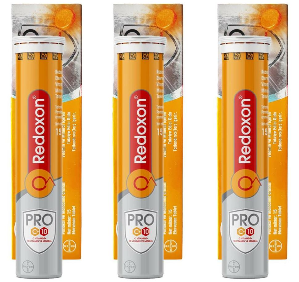 Redoxon Pro Vitamin C 1000mg Efervesan 15 Tablet | 3 Adet