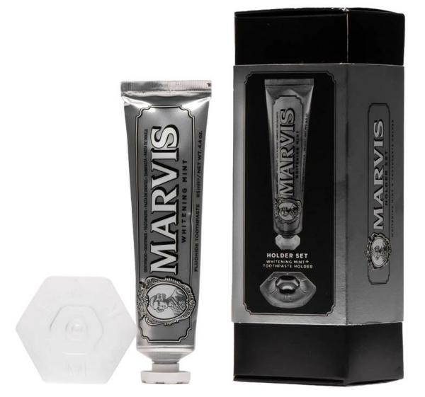 Marvis Diş Macunu Whitening Mint 85ml | Holder Set