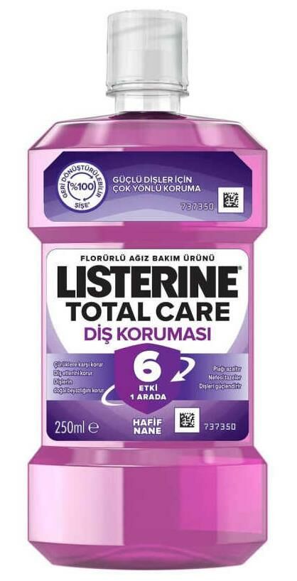 Listerine Total Care Diş Koruması 250ml | Hafif Nane