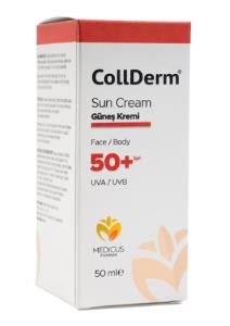 CollDerm Sun Cream Face and Body SPF50+ 50ml | Yüz ve Vücut Güneş Kremi