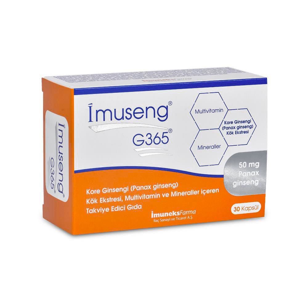 İmuneks Farma İmuseng G365 30 Kapsül