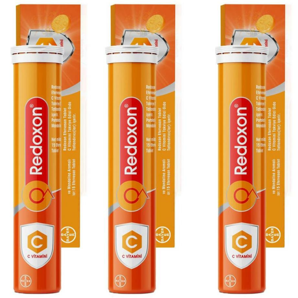 Redoxon Vitamin C 1000mg Effervesan 15 Tablet | 3 Adet