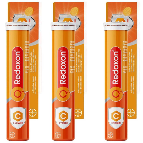 Redoxon Vitamin C 1000mg Effervesan 15 Tablet | 3 Adet