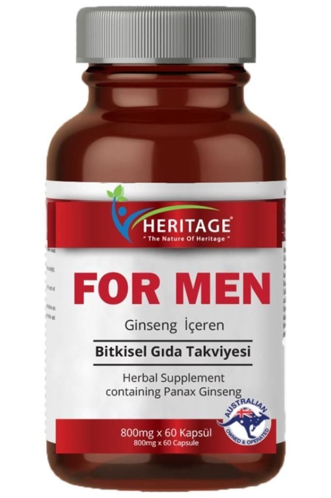 Heritage For Men Ginseng Ekstresi 60 Kapsül