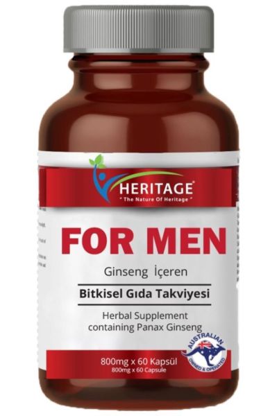 Heritage For Men Ginseng Ekstresi 60 Kapsül