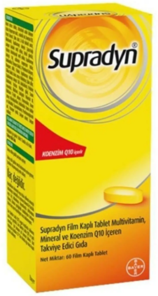 Supradyn Multivitamin Mineral ve Koenzim Q10 60 Tablet