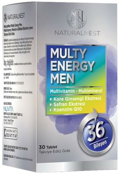 NaturalNest Multi Energy Men 30 Tablet