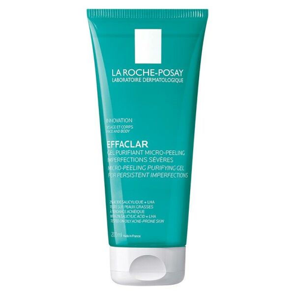La Roche Posay Effaclar Micro Peeling Gel 200ml | Yüz ve Vücut Temizleme Jeli