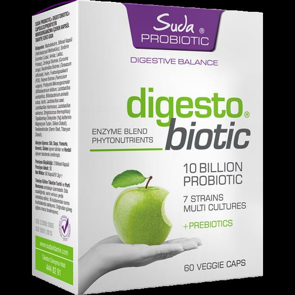 Suda Probiotic Digesto Biotic Probiyotik Prebiyotik 60 Kapsül