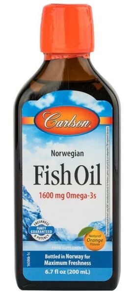 Carlson Norwegian Fish Oil 1600mg Omega 3 Şurup 200ml | Portakal Aromalı