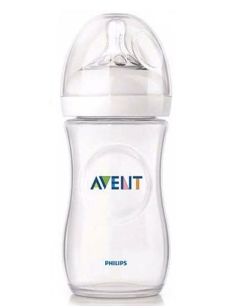 Philips Avent Biberon PP Natural Emzik 330ml | 6 Ay Üzeri, Şeffaf,1 Adet