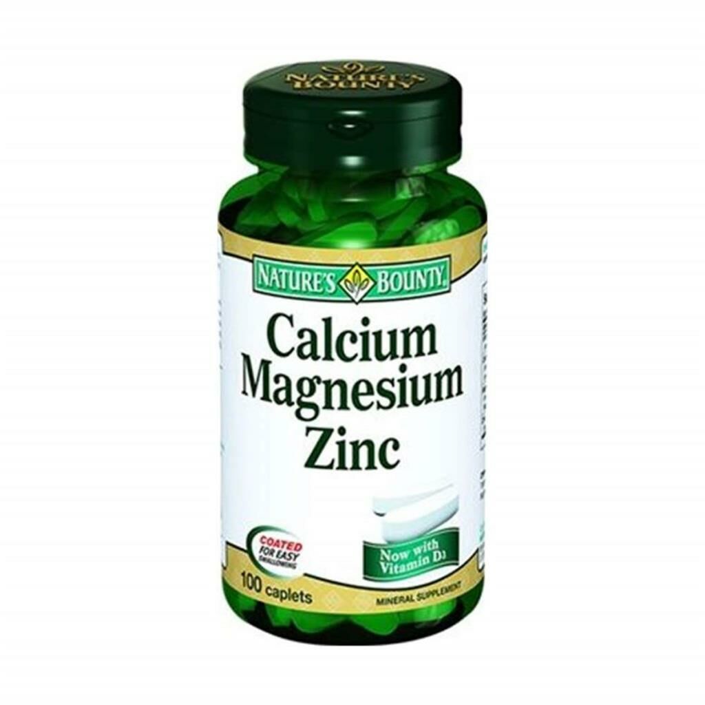 Natures Bounty Calcium Magnesium Zinc + D3 100 Caplets