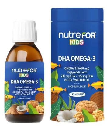 Nutrefor Kids DHA Omega-3 4650mg 150ml | Karışık Meyve Aromalı Balık Yağı