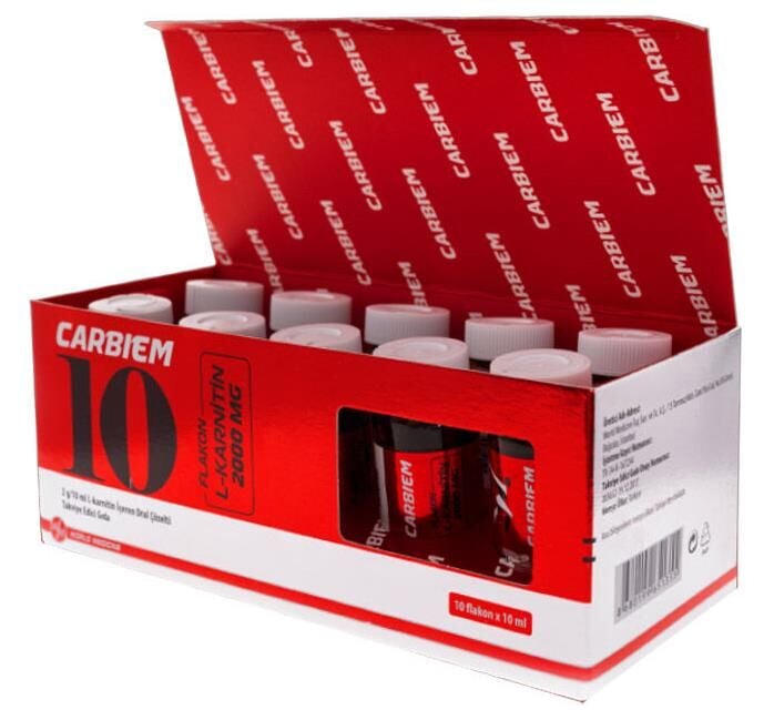 Carbiem L-Karnitin 2000mg 10 Flakon x 10ml