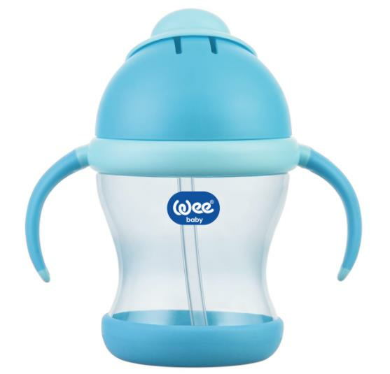 Wee Baby Pipetli Bardak Kulplu 200ml | Mavi (Kod:170)