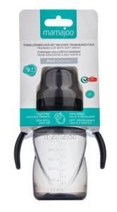 Mamajoo Kulplu Akıtmaz Eğitici Bardak 9 Ay+  Black 270 ml | Anti-Kolik Bardak Ucu