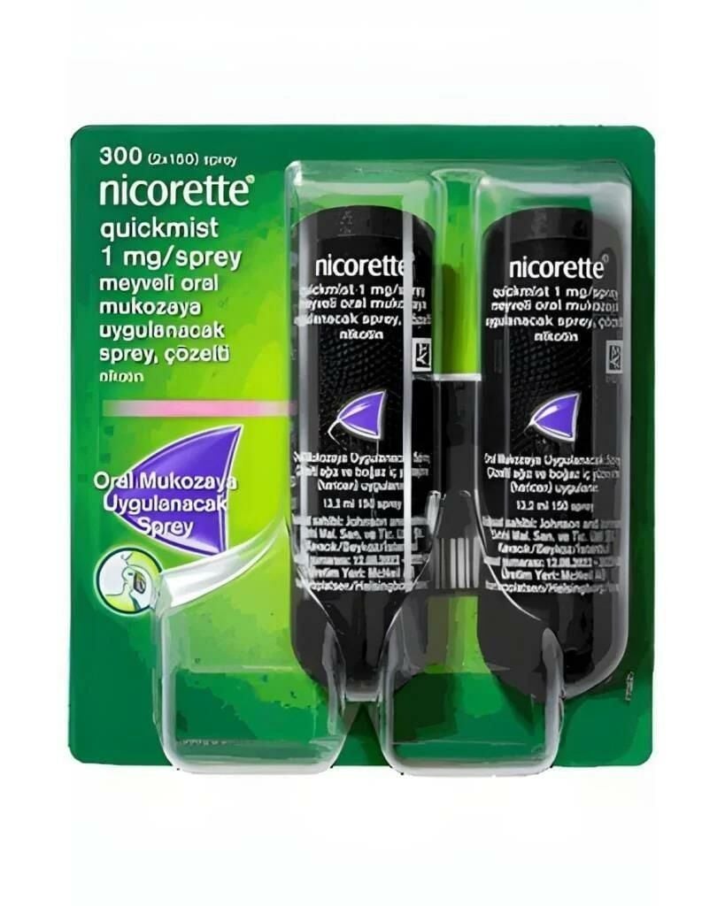 Nicorette Quickmist 1mg Meyveli Ağız Sprey150 Sprey 2 Adet
