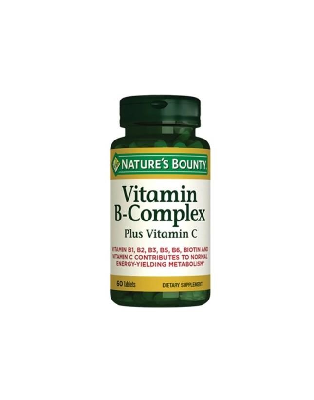 Natures Bounty Vitamin B Complex Plus Vitamin C 60 Tablet