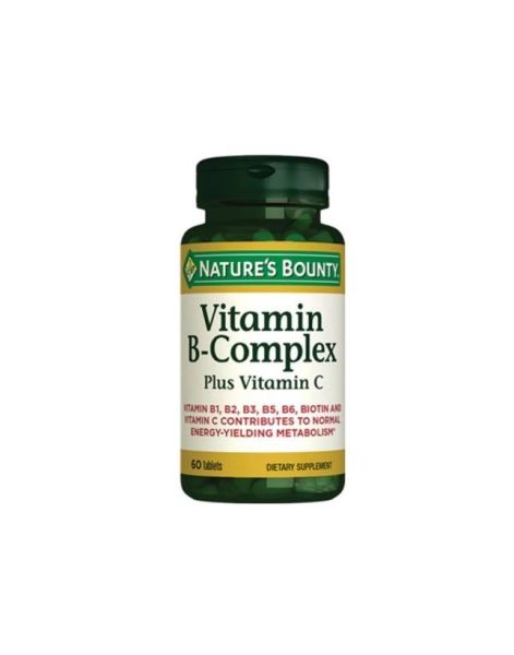 Natures Bounty Vitamin B Complex Plus Vitamin C 60 Tablet
