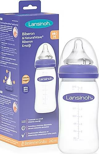 Lansinoh Biberon ve Natural Wave Biberon Emziği 160ml