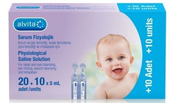 Alvita Serum Fizyolojik 30 Adet x 5ml