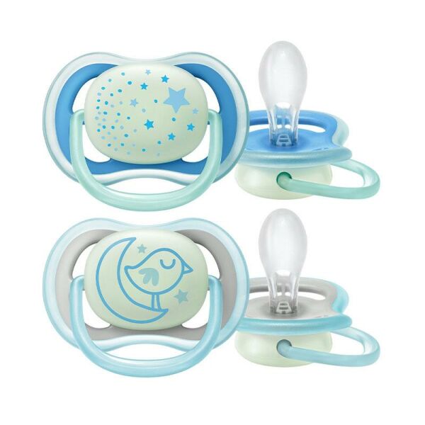 Philips Avent Yalancı Emzik Ultra Air Night Erkek | 6-18 Ay, 2 Adet Gece Emziği