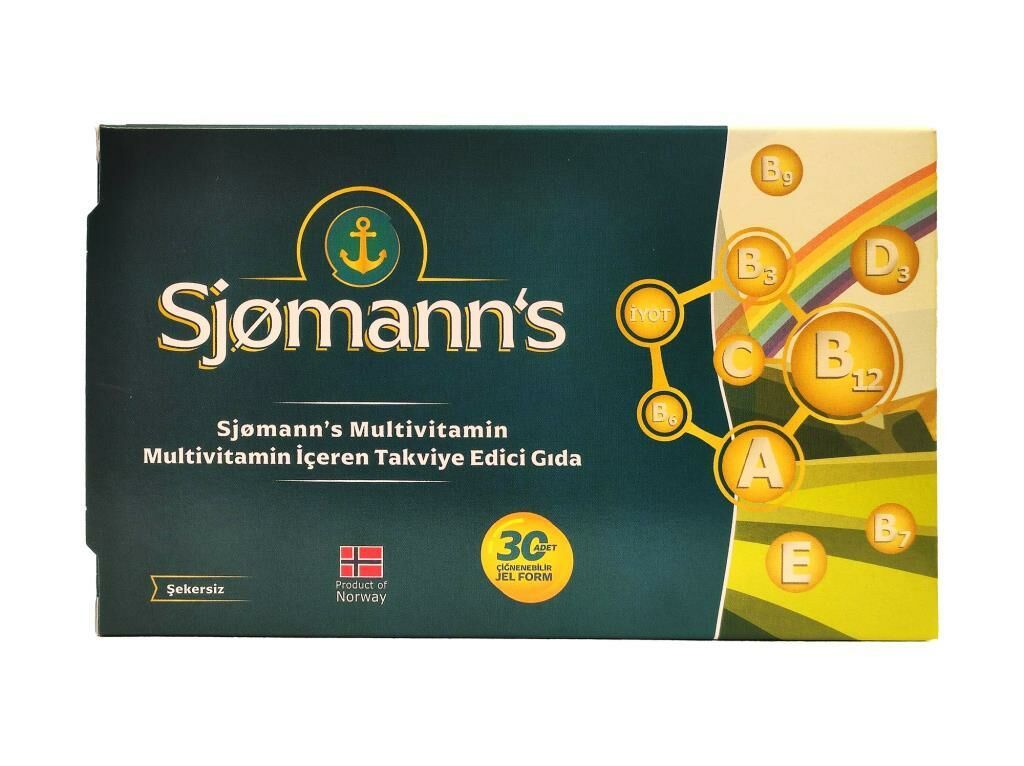 Sjomann's Multivitamin Çiğnenebilir Jel 30 Tablet