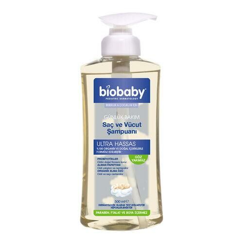 Biobaby Ultra Hassas Bebek Saç ve Vücut Şampuanı 500 ml
