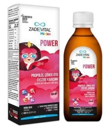 Zade Vital Miniza Power 150ml | Propolis Çörek Otu Ekstre Karışımı