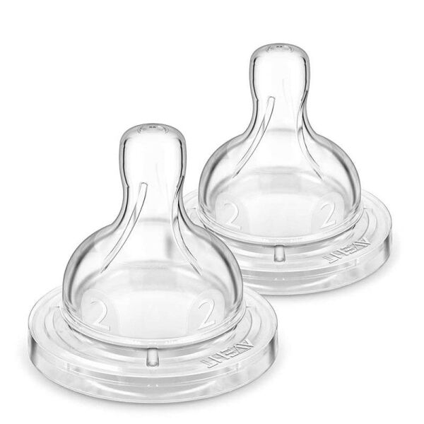 Philips Avent Biberon Emziği Classic | 1 Ay Üzeri, 2 Delik, 2 Adet