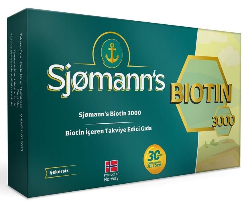 Sjomann's Biotin 30 Çiğneme Tableti