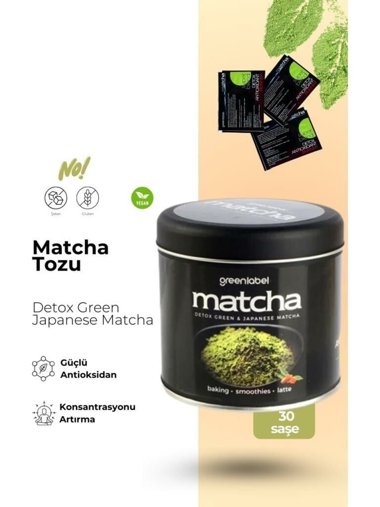 Greenlabel Matcha Çayı 5 g x 30 Saşe | Detox Green & Japonese