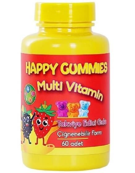 Happy Gummies Melatonin Çiğnenebilir Form 60 Adet