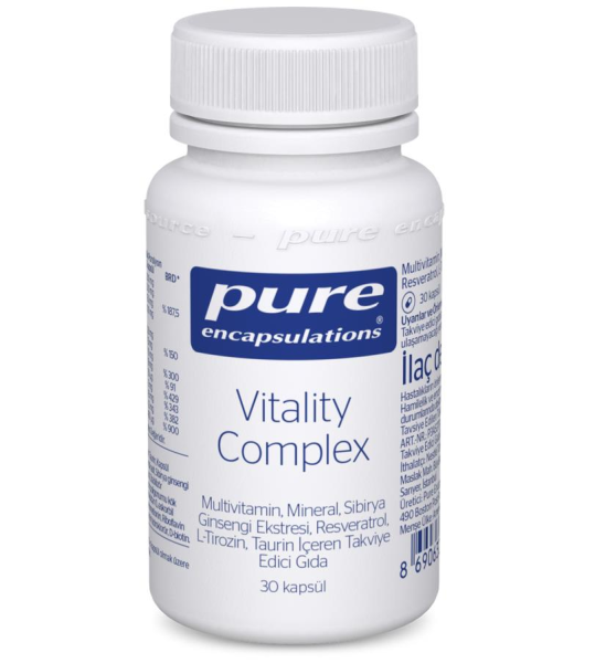 Pure Encapsulations Vitality Complex 30 Kapsül