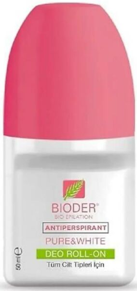 Bioder Antipersprant Pure & White Unisex Roll-On 50ml