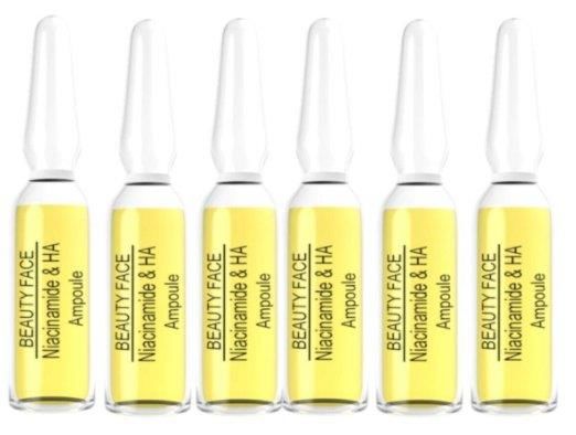 Beauty Face Niacinamide & HA Ampoule 6x2ml | Kızarıklık ve Nemlendirici Serum