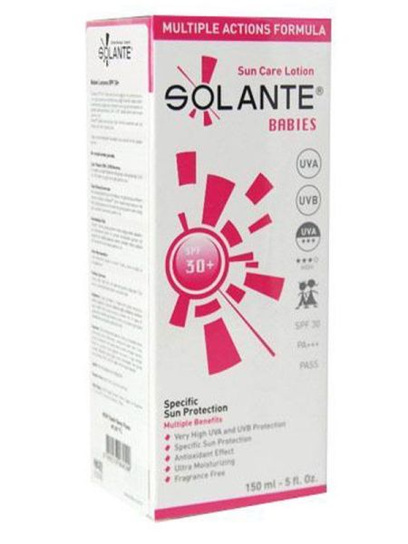 Solante Babies SPF30+ Güneş Koruyucu Losyon 150ml | Hassas Bebek Ciltlere Özel