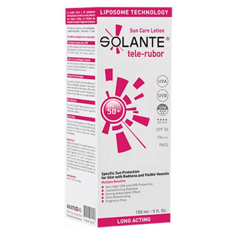 Solante Tele-Rubor SPF50+ Güneş Koruyucu Losyon 150ml | Hassas Ciltler Özel