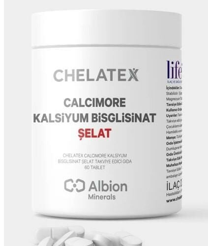 Chelatex Calcimore Kalsiyum Bisglisinat 60 Bitkisel Tablet