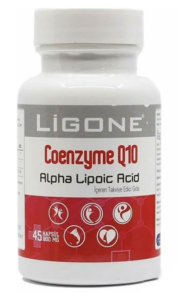 Ligone Coenzyme Q10 Alpha Lipoic Acid 45 Kapsül