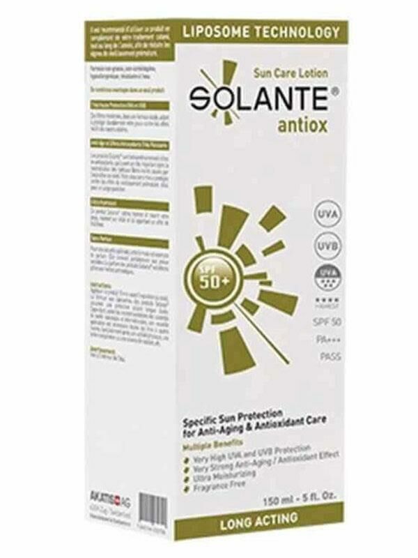Solante Antiox SPF50+ Güneş Koruyucu Losyon 150ml | Yaşlanma Karşıtı Bakım