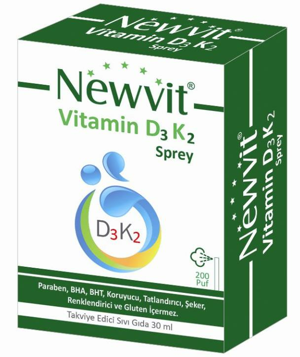 Newvit Vitamin D3 K2 Sprey 30ml