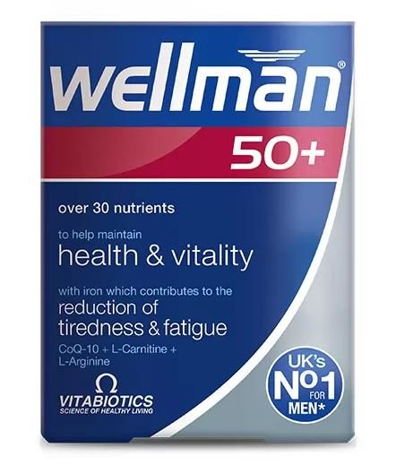 Vitabiotics Wellman +50 Gıda Takviyesi 30 Tablet