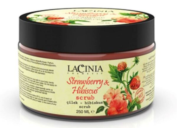 Lacinia Body Scrub Çilek ve Hibikus 250 ml